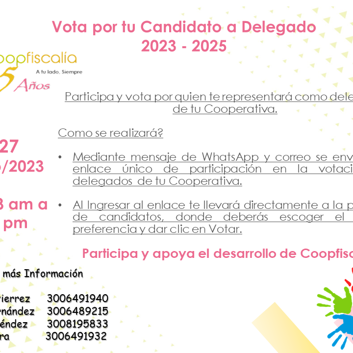 Vota por tu delegado
