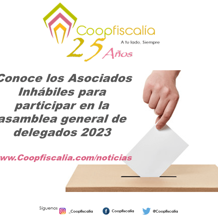 Asociados Inhabiles 2023 para la asamblea